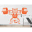 Autocollant mural Angry Cat Gym-914142988-914142981