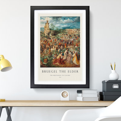 The Procession to Calvary by Pieter Bruegel the Elder - Picture Frame Painting