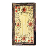 Tapis unique en laine noué à la main 1900 S 1 pi 7 po x 2 pi 8 po Lamons - brun / rouge / ivoire