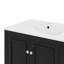 Meuble-lavabo autonome 36 po avec lavabo en céramique 3 tiroirs, 2 portes et tablette réglable-118195267