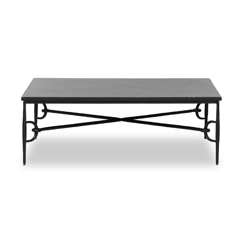 Hunsicker Coffee Table, Gray Italian Marble