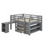 Lit mezzanine double bas avec cabinet-2130900319
