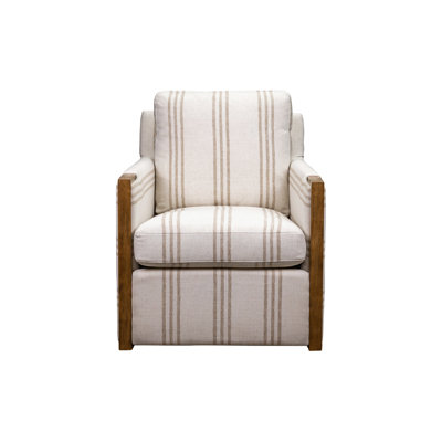 Mylaya Upholstered Swivel Armchair