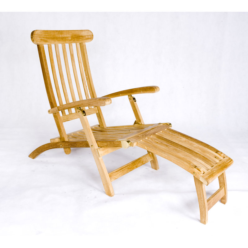 Chaise de salon à vapeur Teak