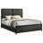 Burton Black Upholstered Eastern King Bed