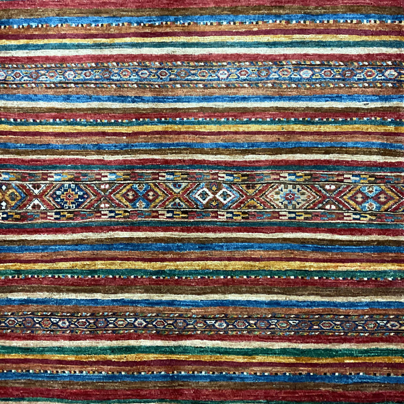  Handmade Khorjeen Kazak Wool Rug