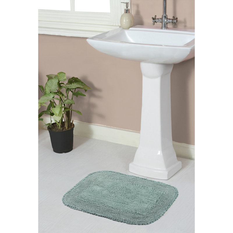 Maytham Bath Rug, Blue, Rectangle - 17" W x 24" L