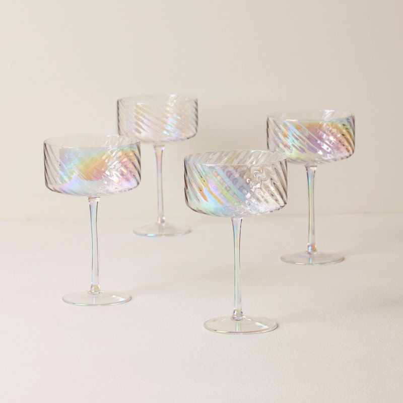 Ensemble de 4 coupes iridescentes Lenox Tuscany Classics