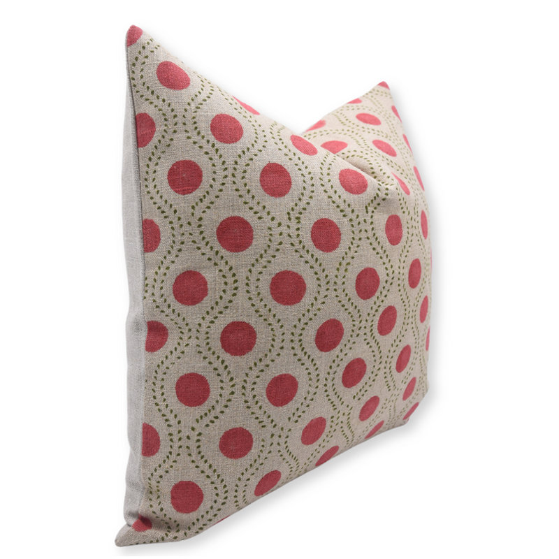 Coussin décoratif en lin à motif bohème Fabividine , 14 po x 14 po