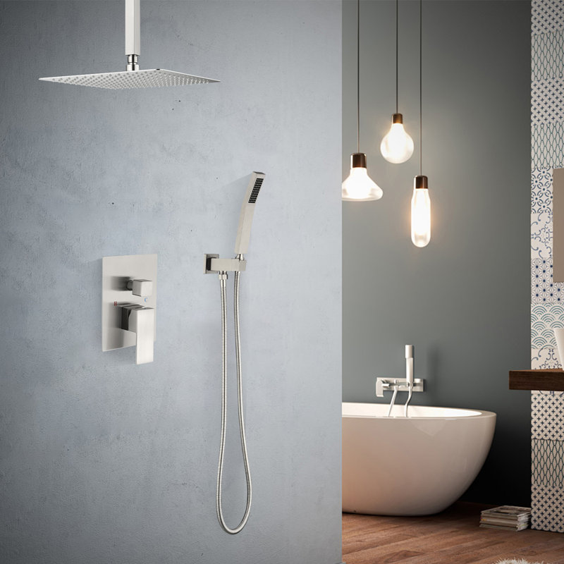Complete Shower System, Brushed Nickel