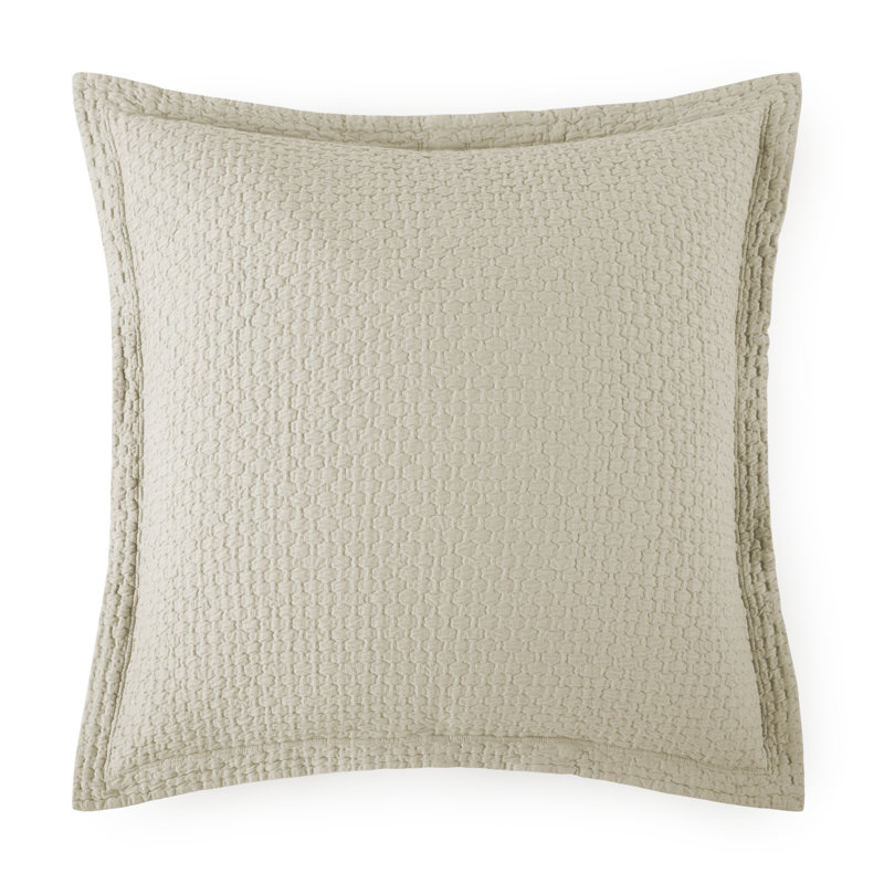Juliet 100% Cotton Envelope Sham, Euro, Linen