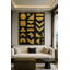 Glyphs of Quiet Power Framed Canvas Wall Art by Kasian Art Studio - Black Frame