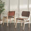 Chaise d'appoint en cuir Alston-1282222454