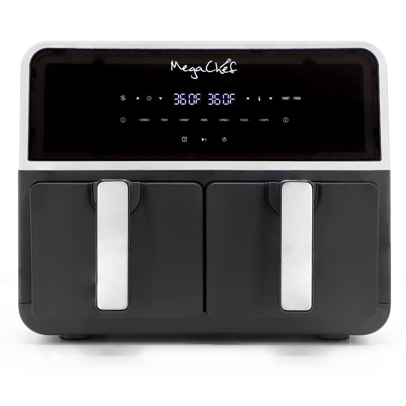 MegaChef Dual 4.5 + 4.5 Liter Digital Electric Air Fryer