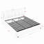 Lit plateforme tapissier hydraulique avec rangement