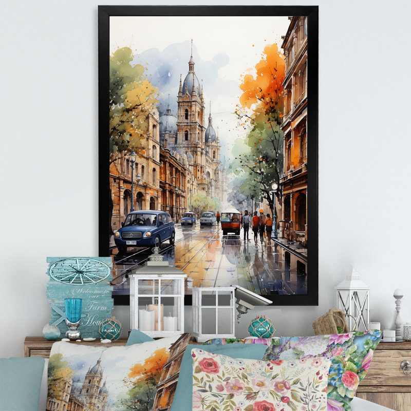 Yamber Mexico Zocalo Splendor Urban - impression, Cadre photo noir, H 20 po x l 12 po x P 1 po