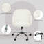  Vanity Chair for Desk, with Height Adjustable, Wheels, Cream-115826571