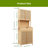 Double-door Bamboo High-capacity Storage Cabinet