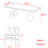 Japanese solid wood rectangular dining table set-102535016-102535018