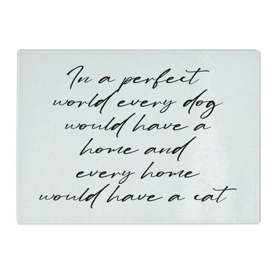Dog Typography Chopping Board