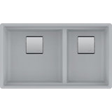 Peak 32" L x 18.75" W Double Basin Undermount Kitchen SInk
