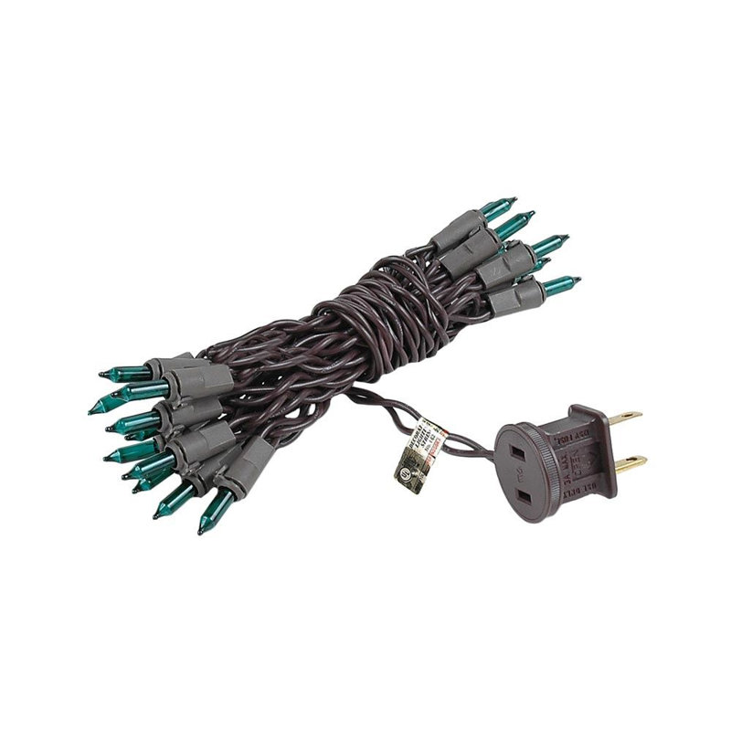 Mini-chaîne 20 ampoules pour l’extérieur 8,5' Pitman, vert, Brun