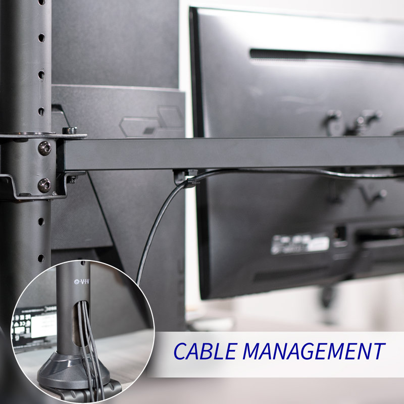 Quad Monitor Desk Mount