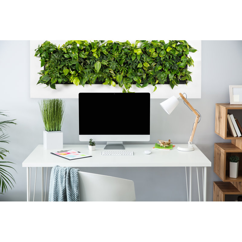 Metal Planter, White