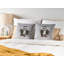 Stathelle Gray Square Cushion