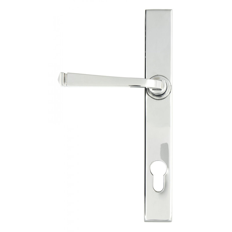 Avon Lock Door Handle Kit, Polished Chrome