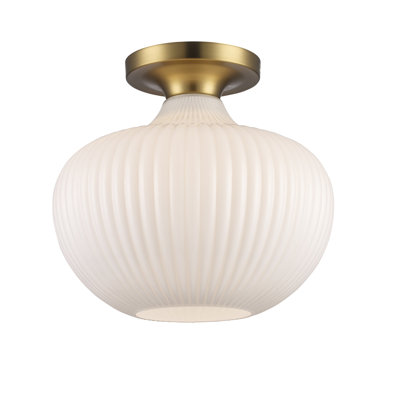 Plafonnier semi-encastré 1 lumière 12 po Collina