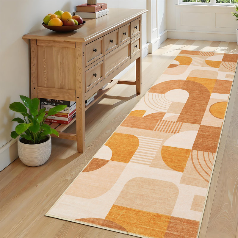 Tapis lavable à la machine Boho, Tapis de couloir 2 pi x 6 pi