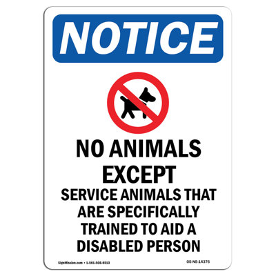 No Animals Except Sign with Symbol