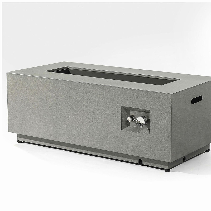 Table de foyer d'extérieur au propane avec support de réservoir