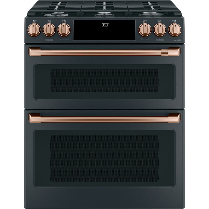 Front Control Gas Range Handle Kit, Brushed Copper