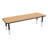 Adjustable Height Rectangular Preschool Classroom Activity Table with Casters-50509290-50509292-50509295