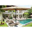 Parasol d'extérieur 6 pi x 9 pi, hydrofuge, à manivelle et à bouton-poussoir inclinable pour piscine d'extérieur rectangulaire de 9 pi x 6 pi, antirouille, imperméable, avec jardin-29222064