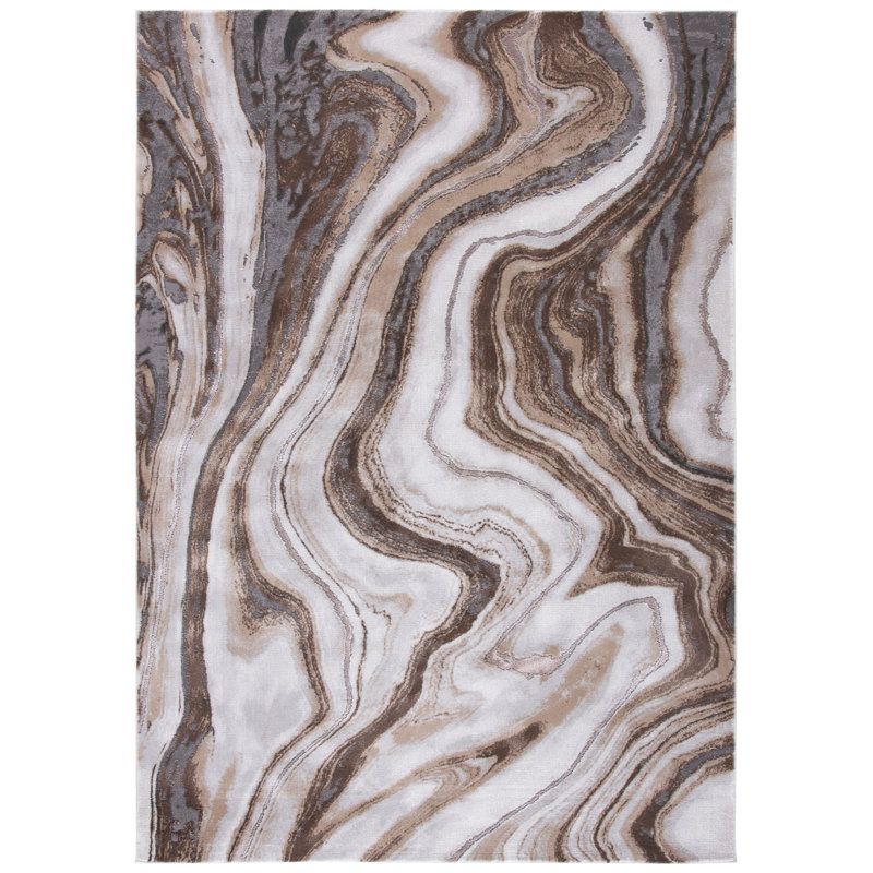 Ahanu Abstract Area Rug, Rectangle 201 x 274 cm