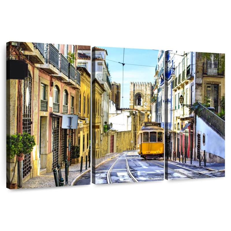 Rue Sireci à Lisbonne, H 24 po x l 38 po