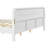 PINE SOLID WOOD QUEEN SIZE BED, SOLID AND STABLE, NO BOX SPRING NEEDED-943546443-943546453