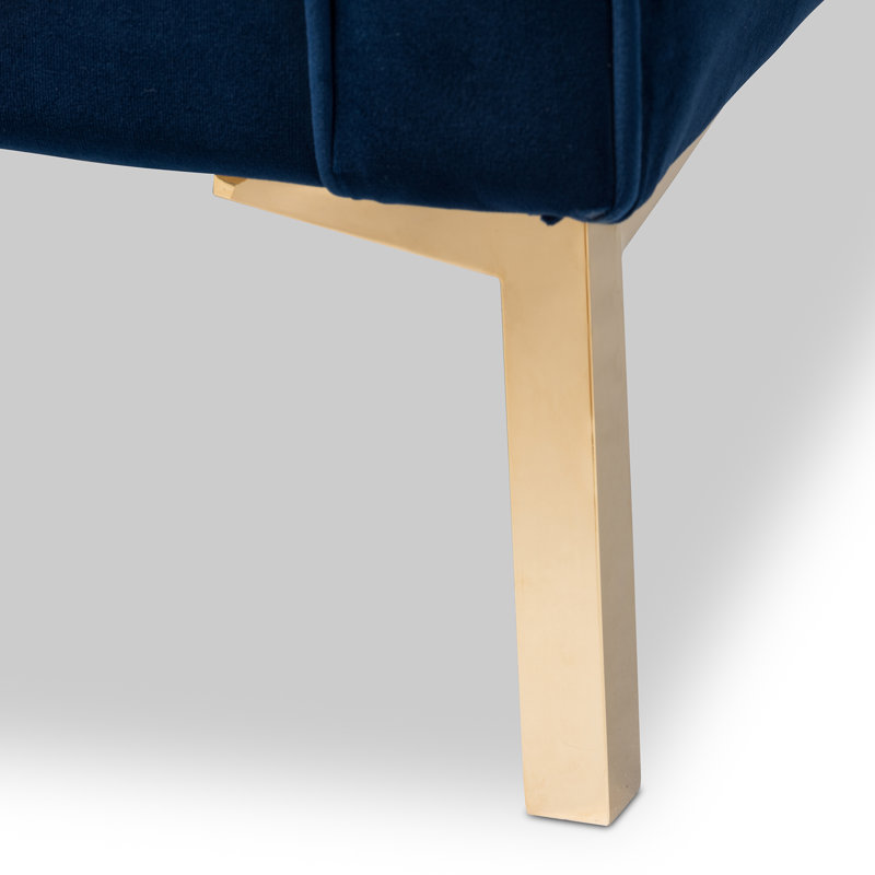 Ite Upholstered Armchair, Navy Blue