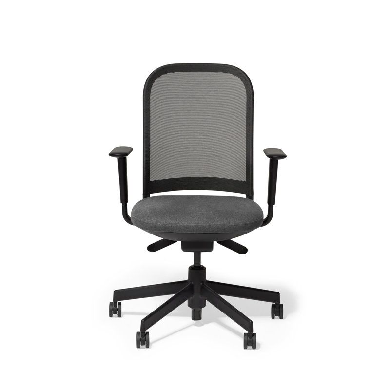 Maxwell Task Chair, Charcoal, Black