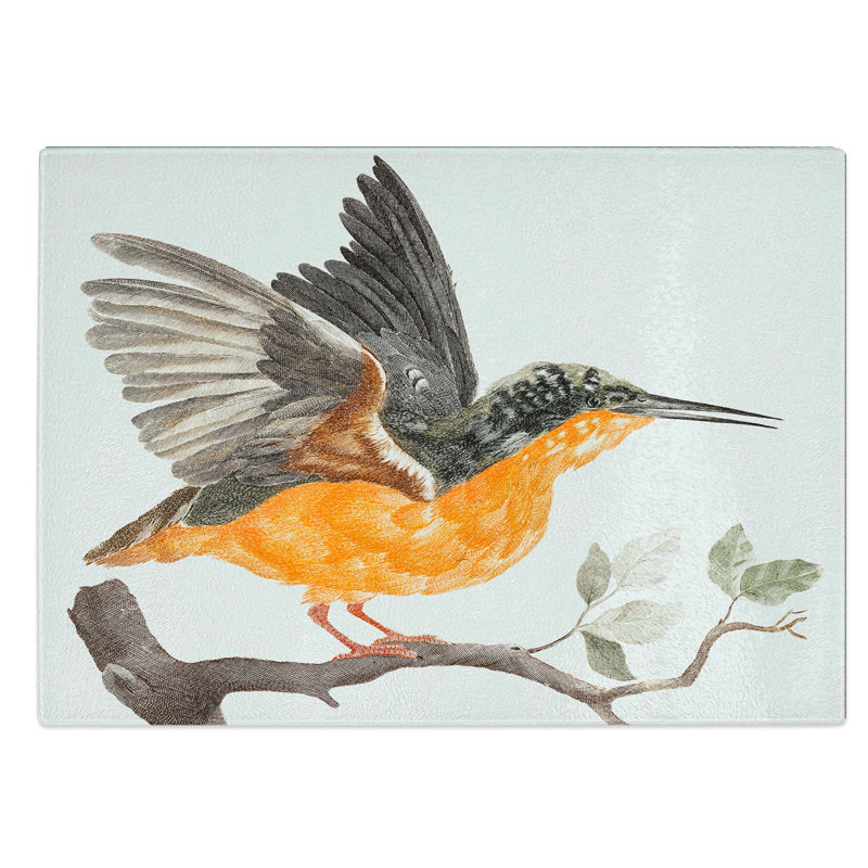 Glass Kingfisher by Johan Teyler Chopping Board, 39 cm W x 28.5 cm L