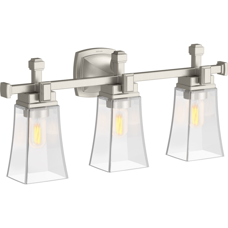 Riff 25 In. Three-Light Sconce, Brushed Nickel