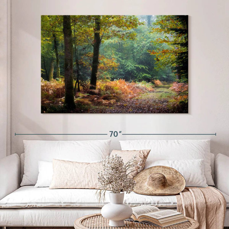Harnek, feuilles d'automne de la forêt, H 34 po x l 51 po