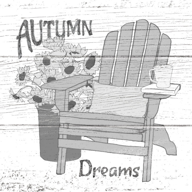 Fall Cabin IV by Beth Grove - Wrapped Canvas Square Painting, 30cm H x 30cm W x 3.8cm D
