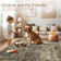 Machine Washable Rug Oriental Vintage Non-Slip Low Pile Rubber Backing Area Rug for Living Room Bedroom Kitchen Dining Room