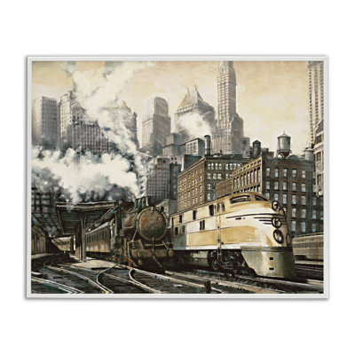 «Urban Steam Train», estampe numérique par Matthew Daniels