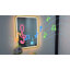 Miroir de salle de bain à DEL Bluetooth avec cadre en aluminium, certifié FCC et ETL, antibuée, température de couleur 3, intensité variable, miroir mural avant et rétroéclairé-1335960413-1335960411