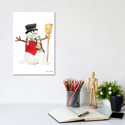 Watercolor Snowman I by Lanie Loreth - Wrapped Canvas Gallery-Wrapped Canvas Giclée